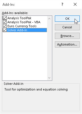 Jak používat doplňky aplikace Excel v aplikaci Excel 2016