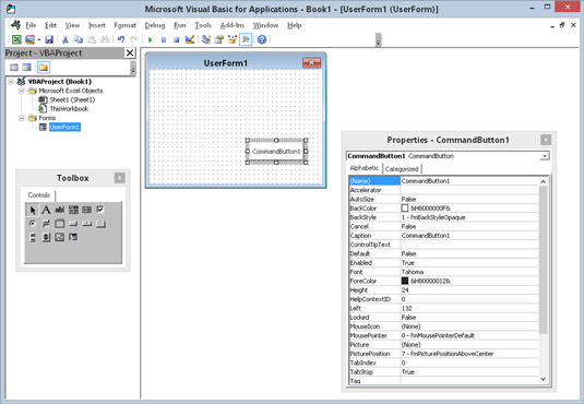 Práce s UserForms v Excelu 2016 VBA