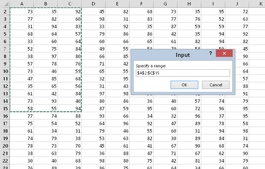 InputBox-funktion käyttäminen Excel 2016 VBA:ssa