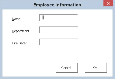 Darbas su „Excel 2016“ dialogo lango valdikliais VBA