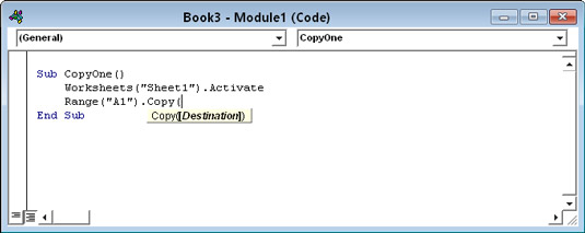 Objektegenskaper og metoder i Excel 2016 VBA-programmering