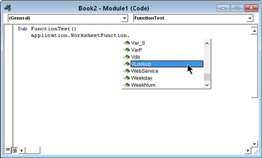 Kā lietot VBA darblapas funkcijas programmā Excel 2016