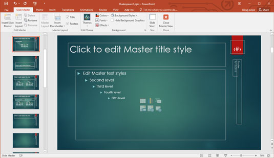 Com modificar un mestre de diapositives a PowerPoint 2016