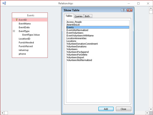 Com crear relacions de taula de base de dades a Access 2016