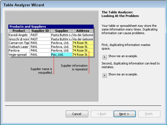 Slik bruker du Table Analyzer i Access 2016