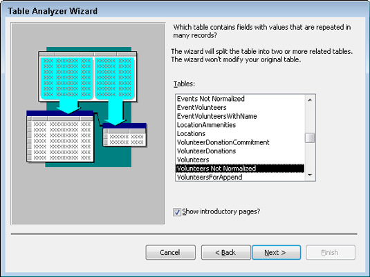 Slik bruker du Table Analyzer i Access 2016