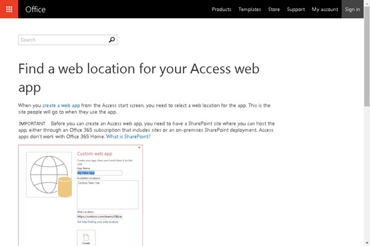 Kako stvoriti Access web aplikaciju