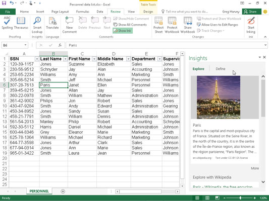 Com utilitzar la cerca intel·ligent a Excel 2016