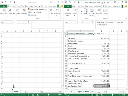 Laskentataulukoiden siirtäminen muihin työkirjoihin Excel 2016:ssa