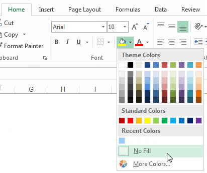 Používejte barvy střídmě v tabulkách aplikace Excel ke zlepšení designu