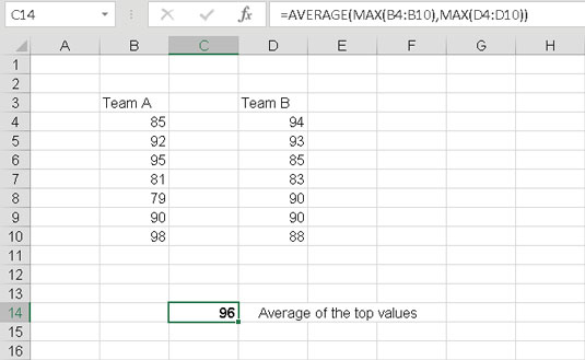 Ένθεση συναρτήσεων στο Excel