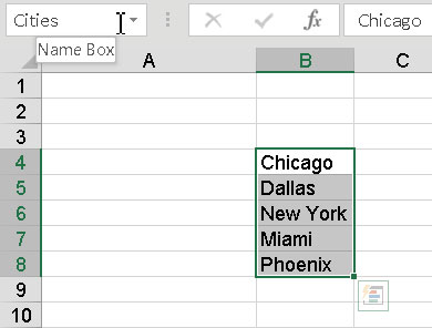 Kaip naudoti pavadintas sritis „Excel“ formulėse ir funkcijose