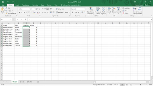 Estadística simple en anàlisi de dades Excel