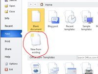 Как да използвате съществуващ документ на Word 2010 като шаблон