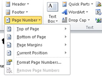 Kaip pridėti automatinį puslapio numerį prie „Word 2010“ dokumento