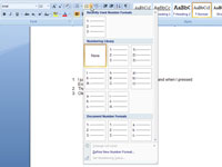 Com canviar el format de numeració a les llistes numerades de Word 2007