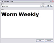 Pridanie objektu WordArt do programu Word 2007