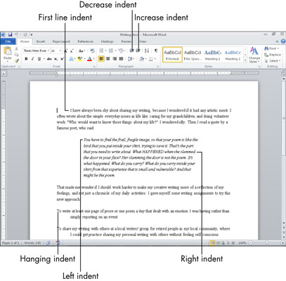 Jak odsadit text v aplikaci Microsoft Word