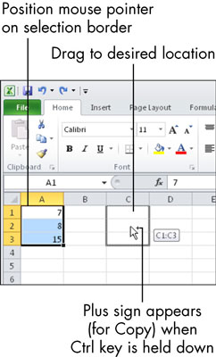 Hur man flyttar och kopierar cellinnehåll i ett Excel-kalkylblad