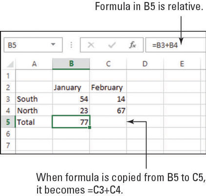 Formulu pārvietošana un kopēšana programmā Excel 2013