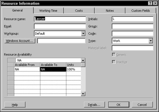 Esbrinar la disponibilitat al Projecte 2002