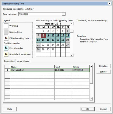 Calendaris de tasques i recursos al Projecte 2013