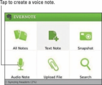 Запишіть голосову нотатку в Evernote для пристроїв BlackBerry