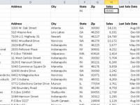 Ús del filtratge de taules avançat a Excel 2010