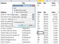 Tarkennetun taulukkosuodatuksen käyttäminen Excel 2010:ssä