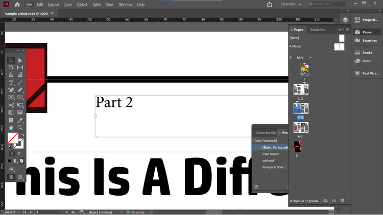 Com afegir números de pàgina a Adobe InDesign