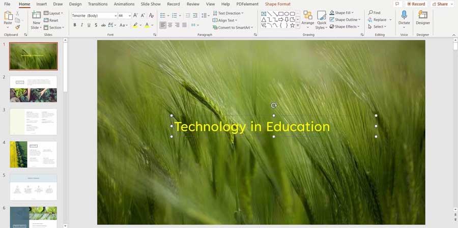 Kako rotirati tekst i slike u programu Microsoft PowerPoint