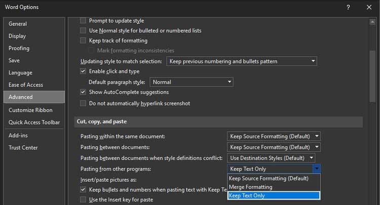 Maneres d'eliminar el format en copiar i enganxar text