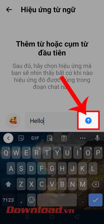 Kā nosūtīt ziņojumus ar vārda efektiem pakalpojumā Facebook Messenger