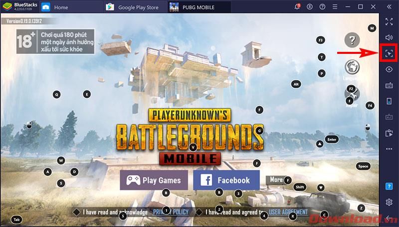 Pokyny pro zamykání kurzoru myši při hraní her na BlueStacks