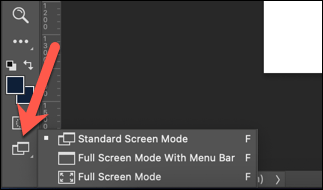 Hvordan endre skjermmodus i Photoshop