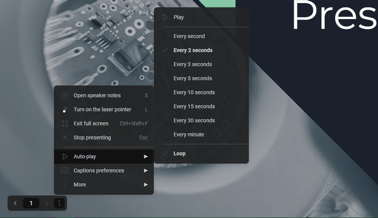 Kako automatski ponavljati slajdove prezentacije na Google slajdovima