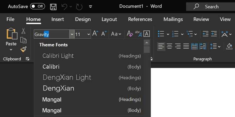 Új betűtípusok hozzáadása a Microsoft Word programhoz