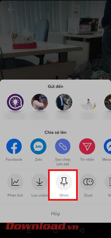 Navodila za pripenjanje videoposnetkov TikTok na vrh strani