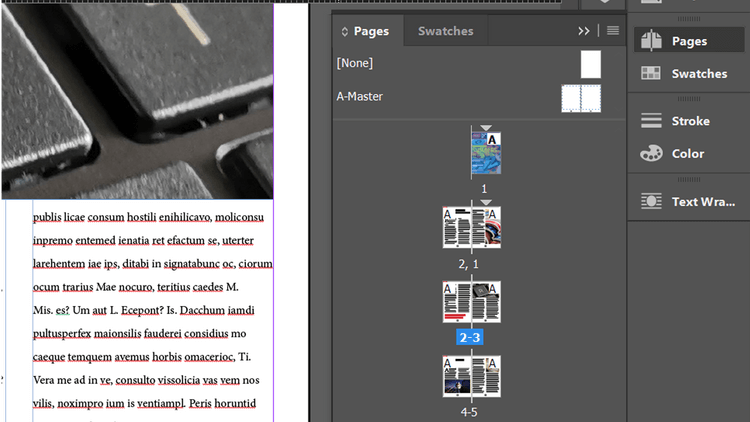 Kā pievienot lappušu numurus programmā Adobe InDesign