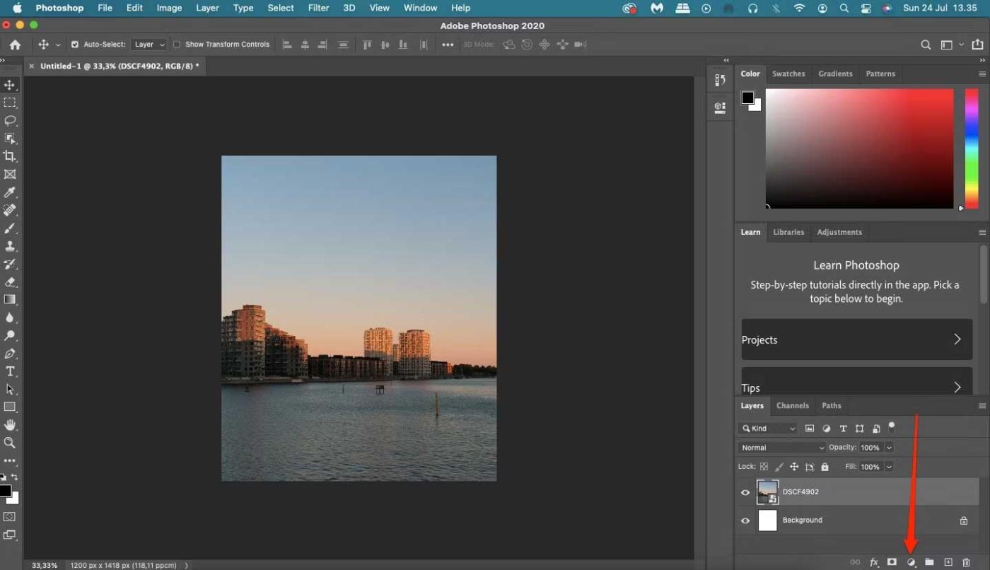 Hogyan készítsünk expozíciós effektust a Photoshopban