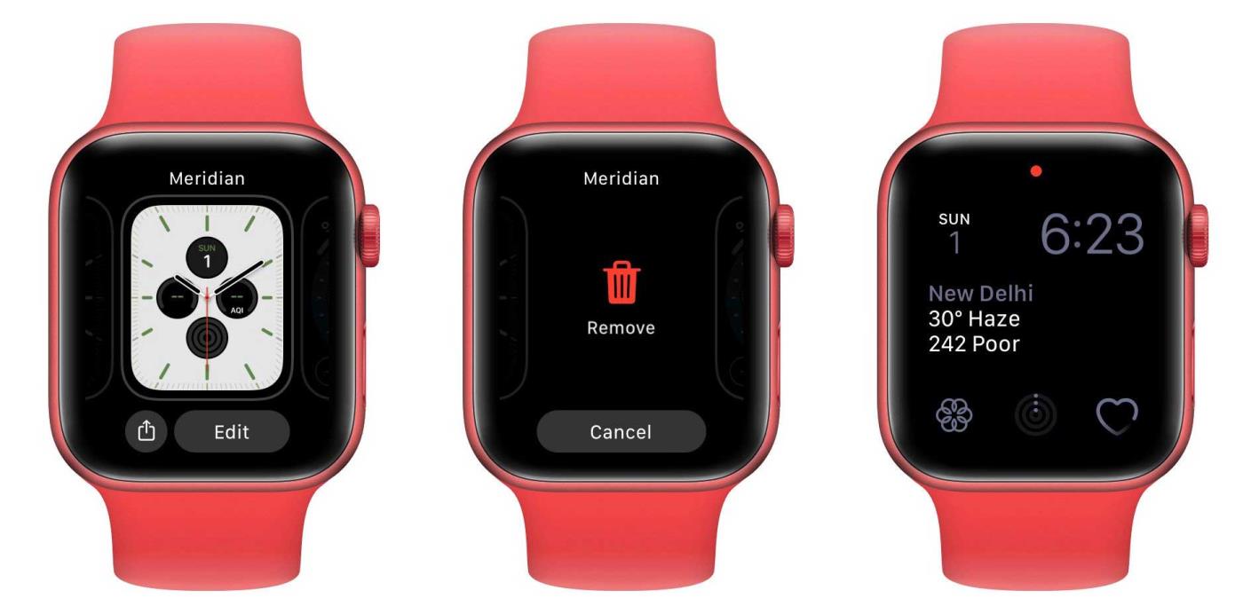 Kako preurediti in izbrisati številčnice ure Apple Watch