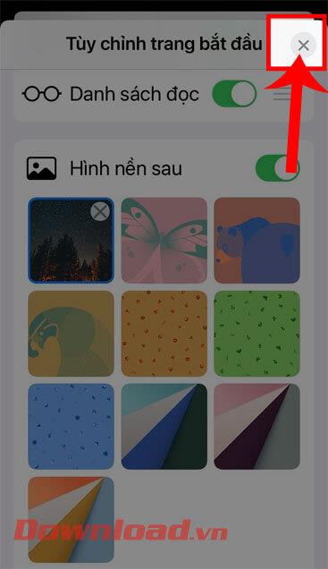 Navodila za nastavitev ozadja za Safari na iOS 15