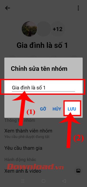 Pokyny na zmenu názvu chatovej skupiny Facebook Messenger