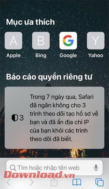 Ohjeet taustakuvan asettamiseen Safarille iOS 15:ssä