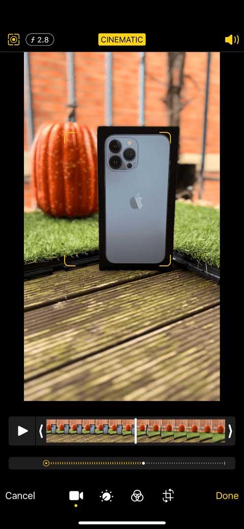 Kuinka käyttää Cinematic-tilaa iPhone 13:ssa