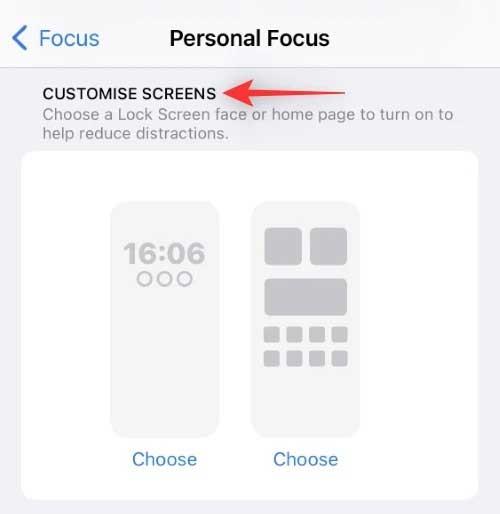 IOS 16: Kako povezati zaklenjeni zaslon z načinom ostrenja v iPhonu