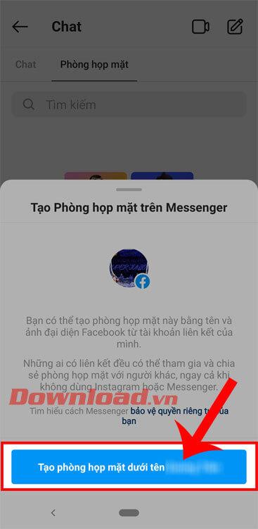 Navodila za skupinske video klice Messenger Rooms na Instagramu