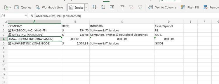 Maantiede-ominaisuuden käyttäminen Microsoft Excelissä