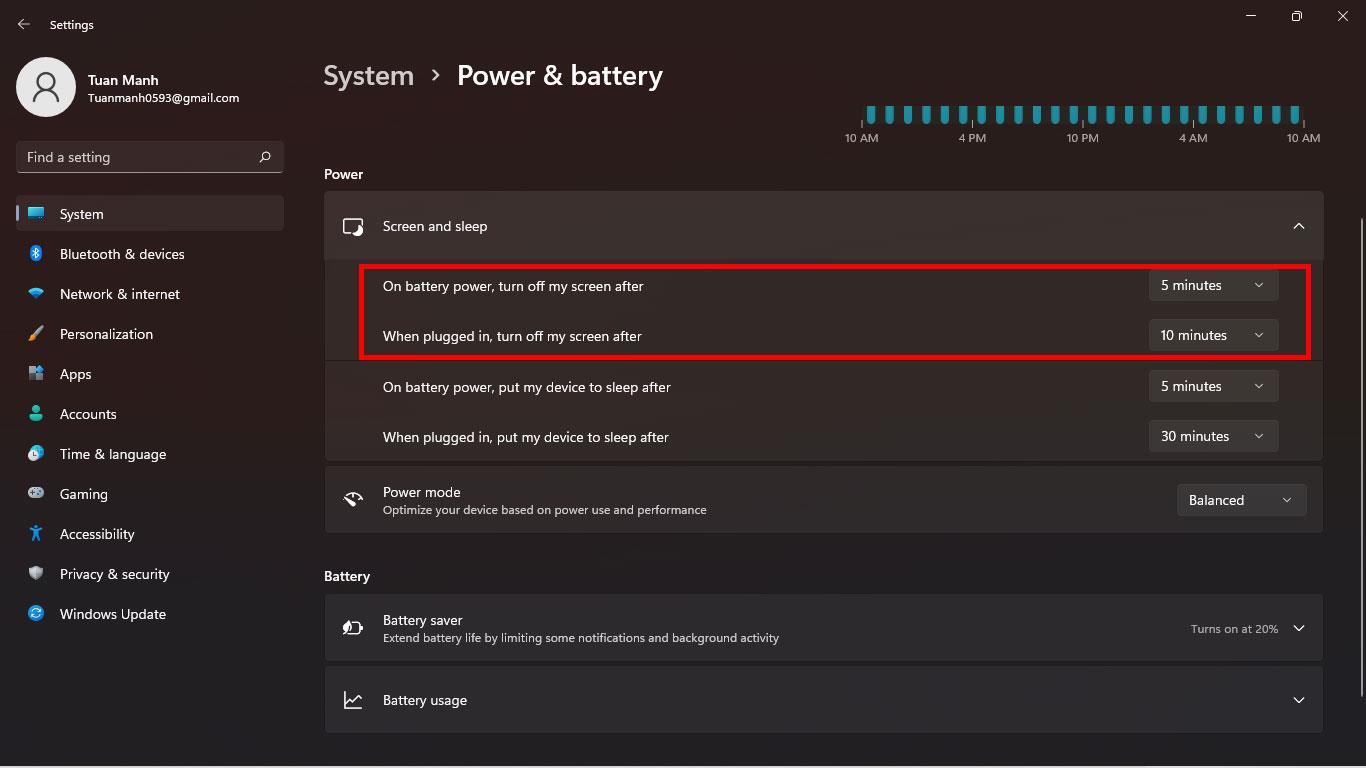 Pokyny pro změnu časového limitu zámku obrazovky v systému Windows 11