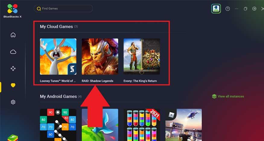 Istražite BlueStacks X na računalu